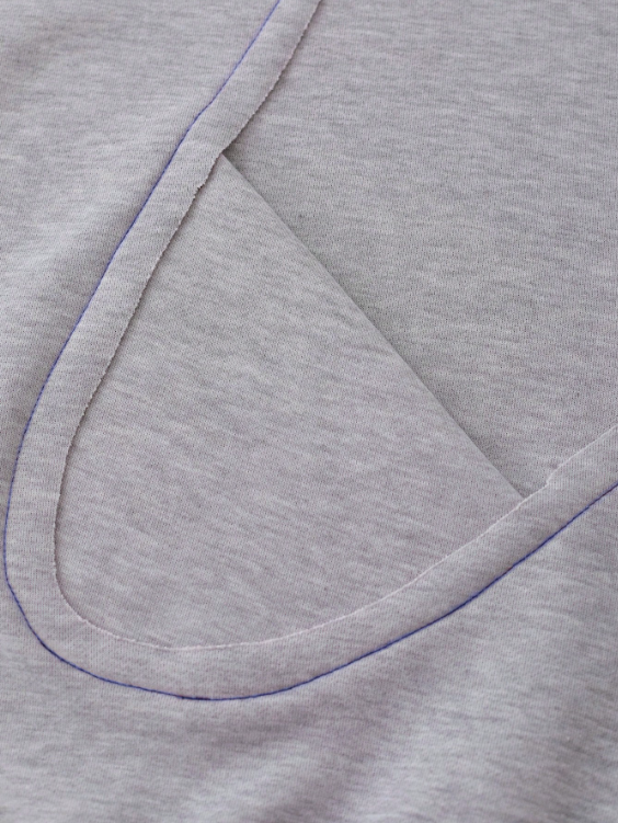 Luchao Zip-Hoodie Limited Edition Grau/Blau – Unisex Streetwear