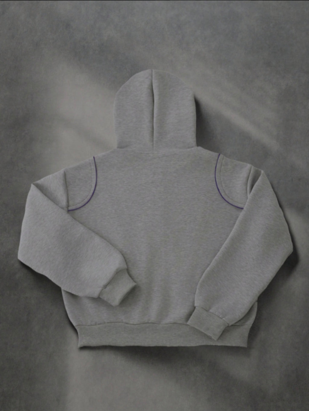 Luchao Zip-Hoodie Limited Edition Grau/Lila – Unisex Streetwear
