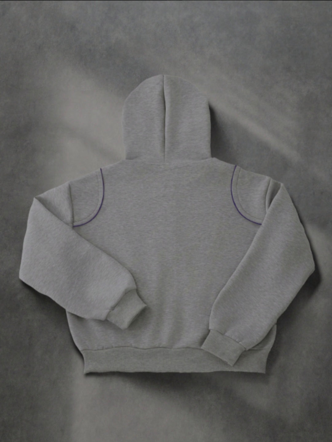 Luchao Zip-Hoodie Limited Edition Grau/Lila – Unisex Streetwear